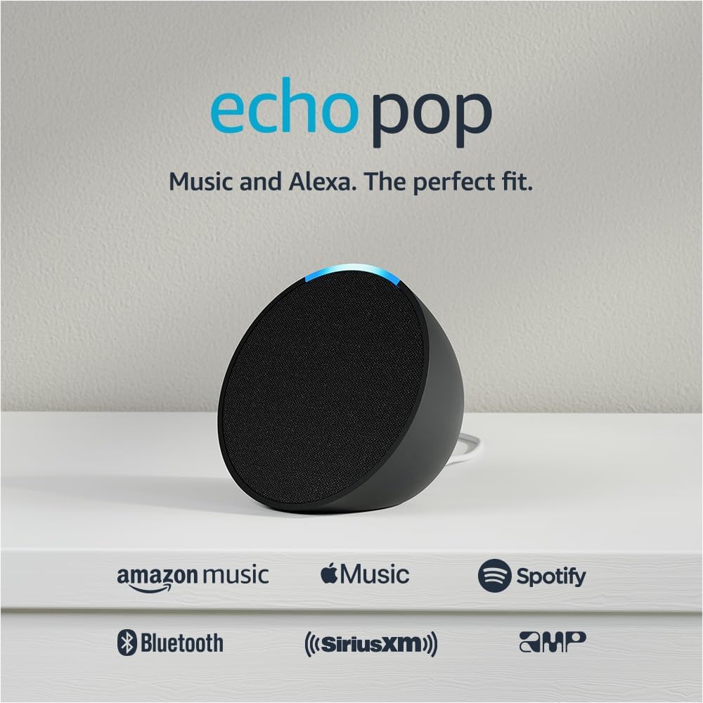 Amazon Echo Pop | Alexa | Charcoal