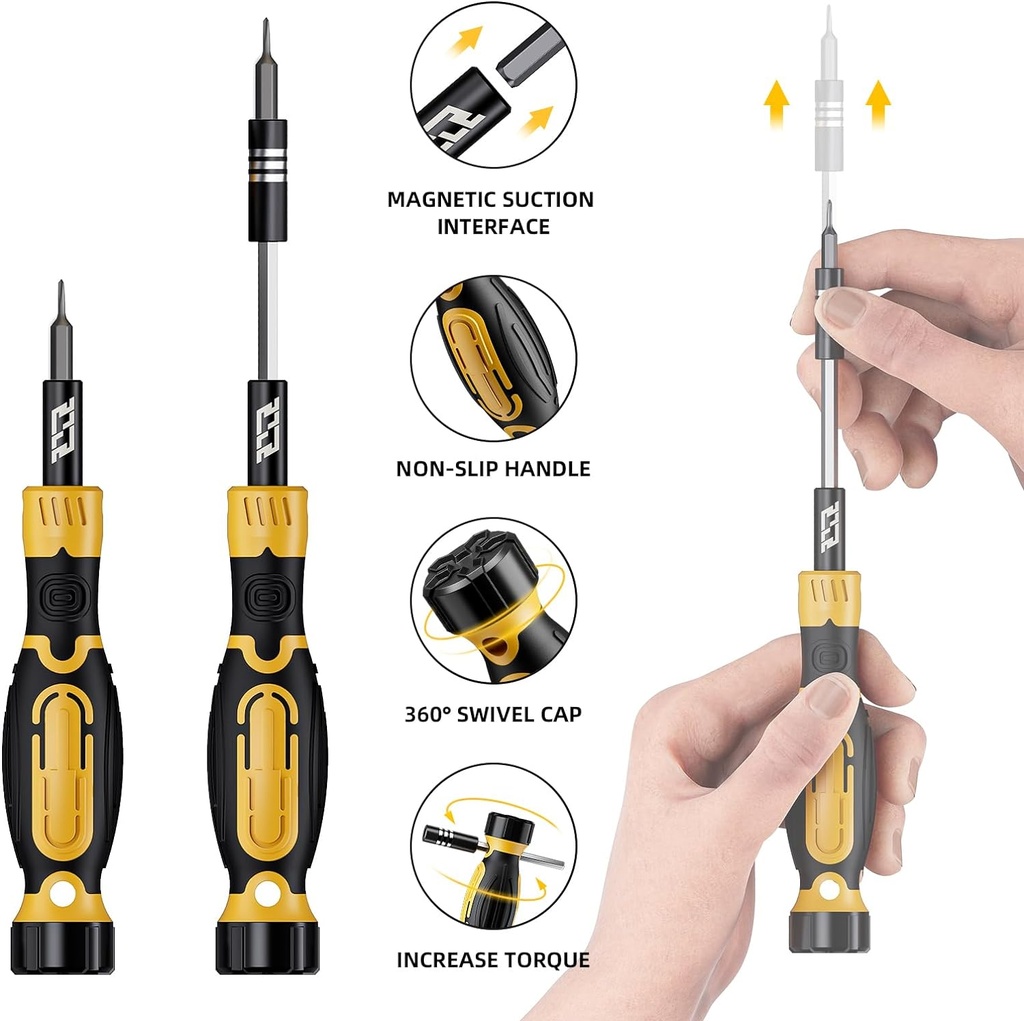 Mini Precision Screwdriver Set,JAKEMY 33 in1 T6 Torx Screwdriver Set