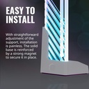 Cooler Master MasterAccessory ARGB GPU Support Bracket | Edge-Lit ARGB Tempered Glass, Universal with Multiple Orientations