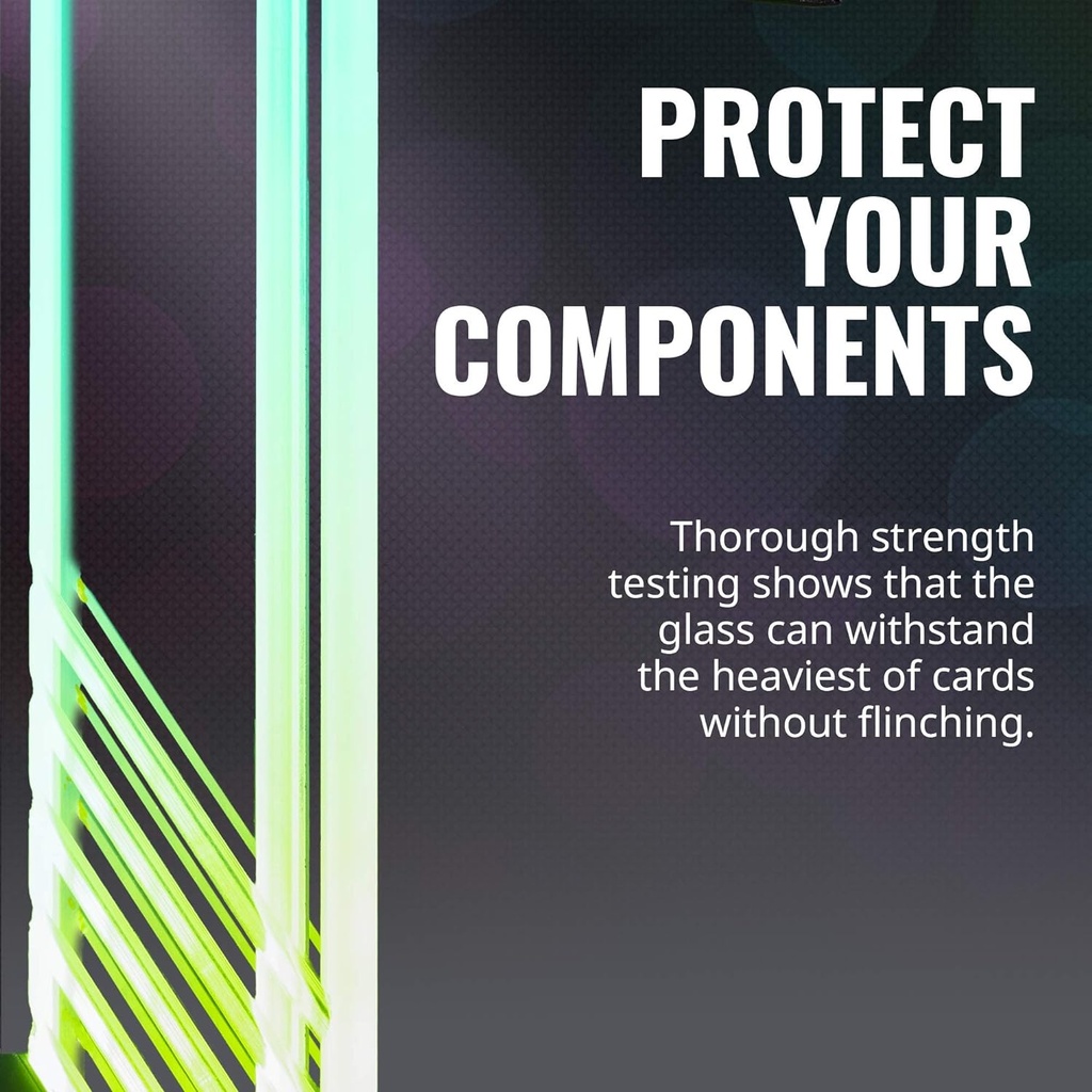 Cooler Master MasterAccessory ARGB GPU Support Bracket | Edge-Lit ARGB Tempered Glass, Universal with Multiple Orientations