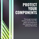 Cooler Master MasterAccessory ARGB GPU Support Bracket | Edge-Lit ARGB Tempered Glass, Universal with Multiple Orientations