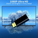 KUXIYAN DP to HDMI Adapter, 1080P Gold Plated Displayport to HDMI Converter Male to Female Black (1080P)