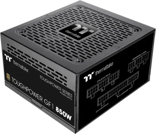 Thermaltake GF1 (2024) Fully Modular ATX 850W Power Supply - 80 Plus Gold - Ultra Quiet - Zero RPM